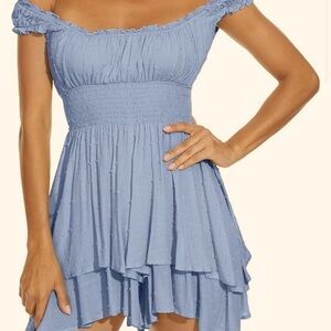 FOROLAV flowy blue romper